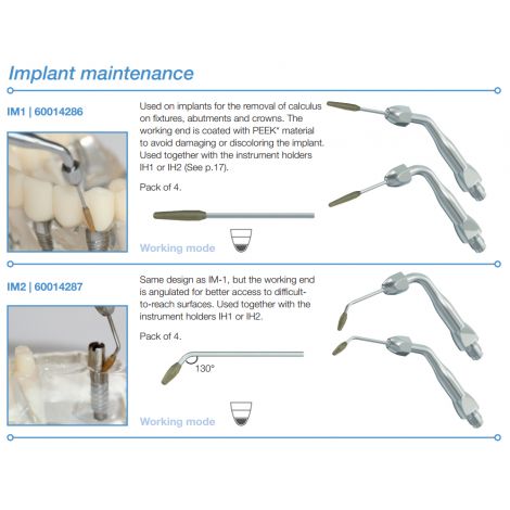 BioSonic Suvi Piezo Tips - Scaling Implant Maintenance (Coltene/Whaledent)